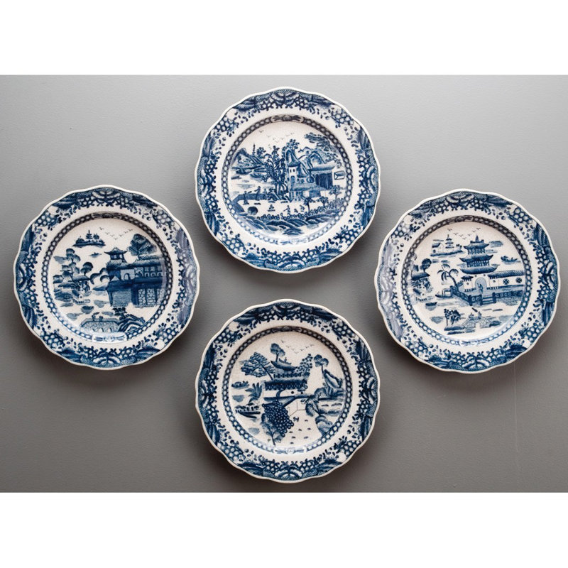 Ensemble de 4 assiettes décoratives
