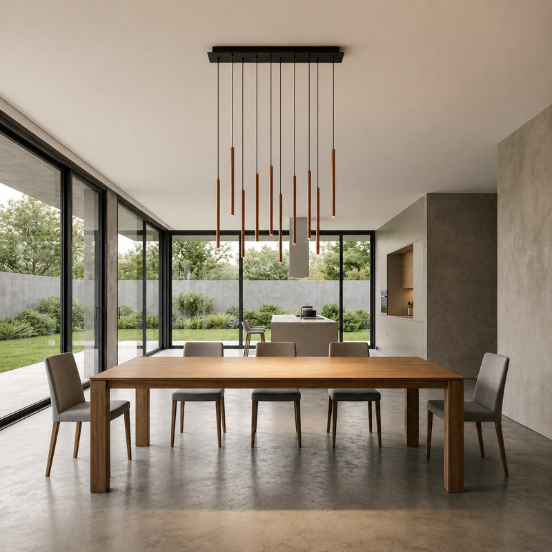 Baileyton 10 - Light Cluster Pendant, Copper