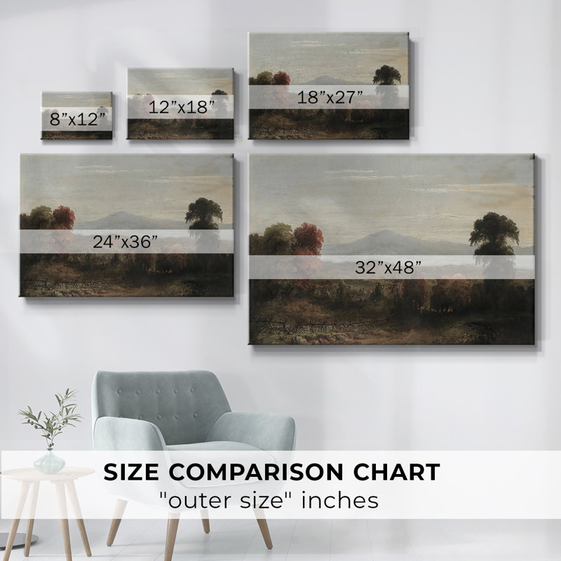 Vintage Landscape-CDXCV, reproduction d'art sur toile, H 19 po x l 28 po
