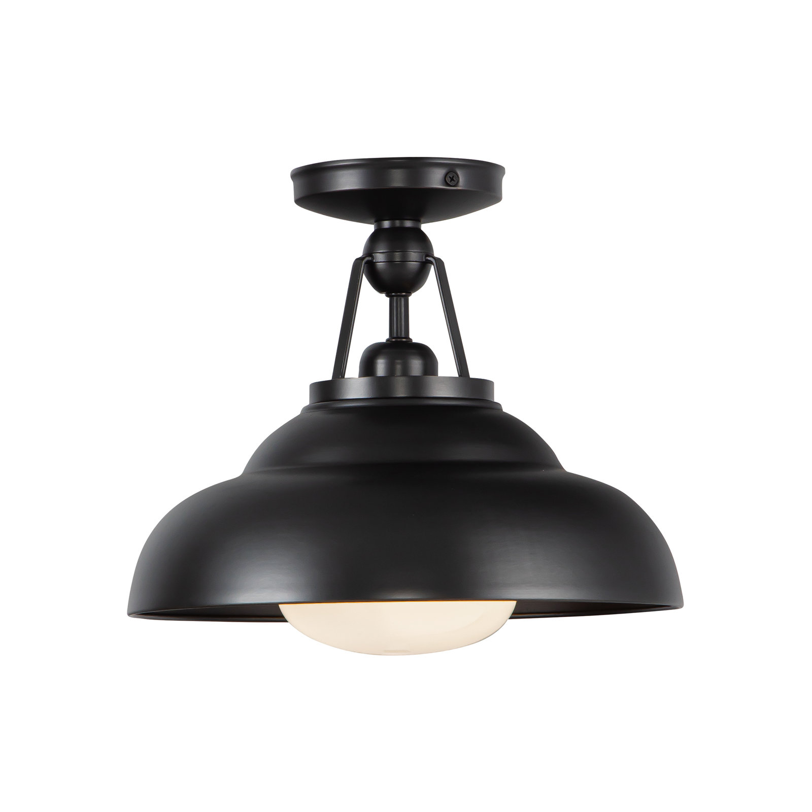 Palmetto Single Light Semi Flush Mount, Urban Bronze