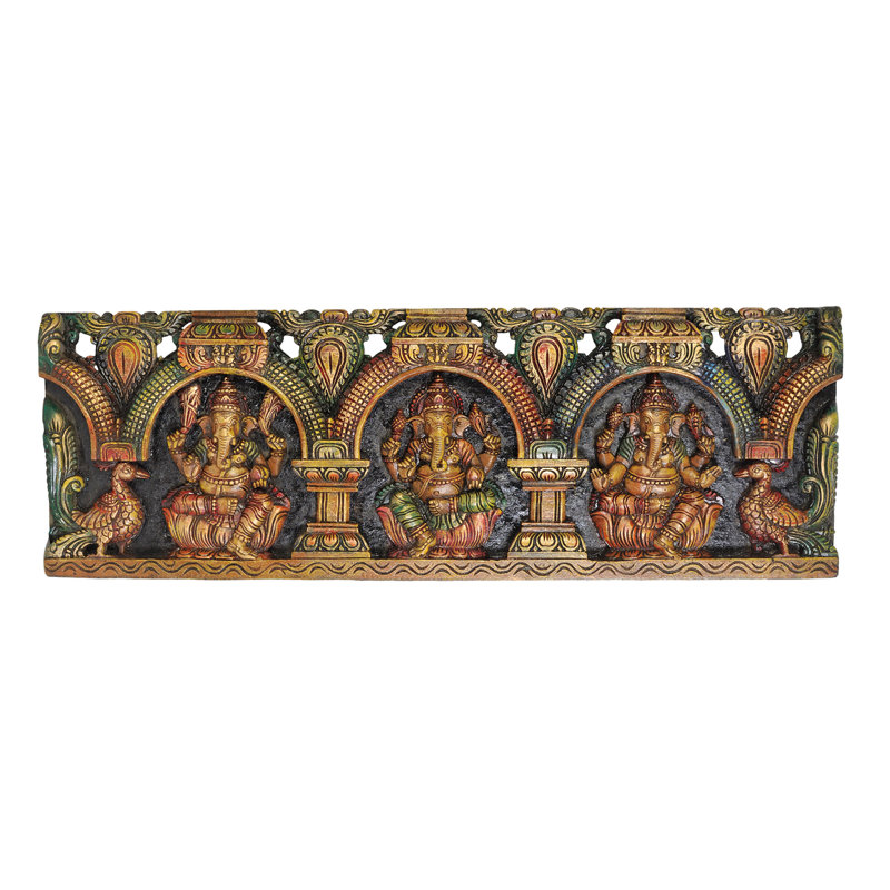 Panneau triple Ganeshas