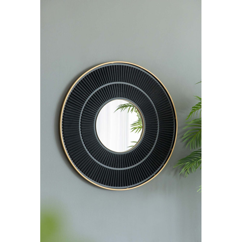 Miroir mural 31,5 ", Or / noir