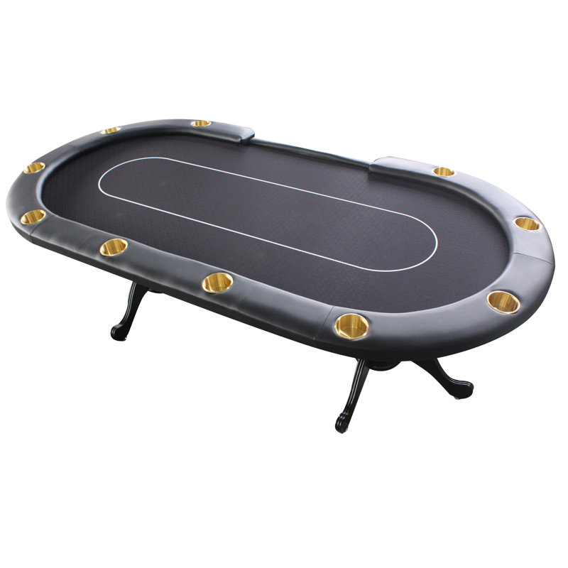 Table de poker pliable pour 10 joueurs 96 po INO Design, Noir