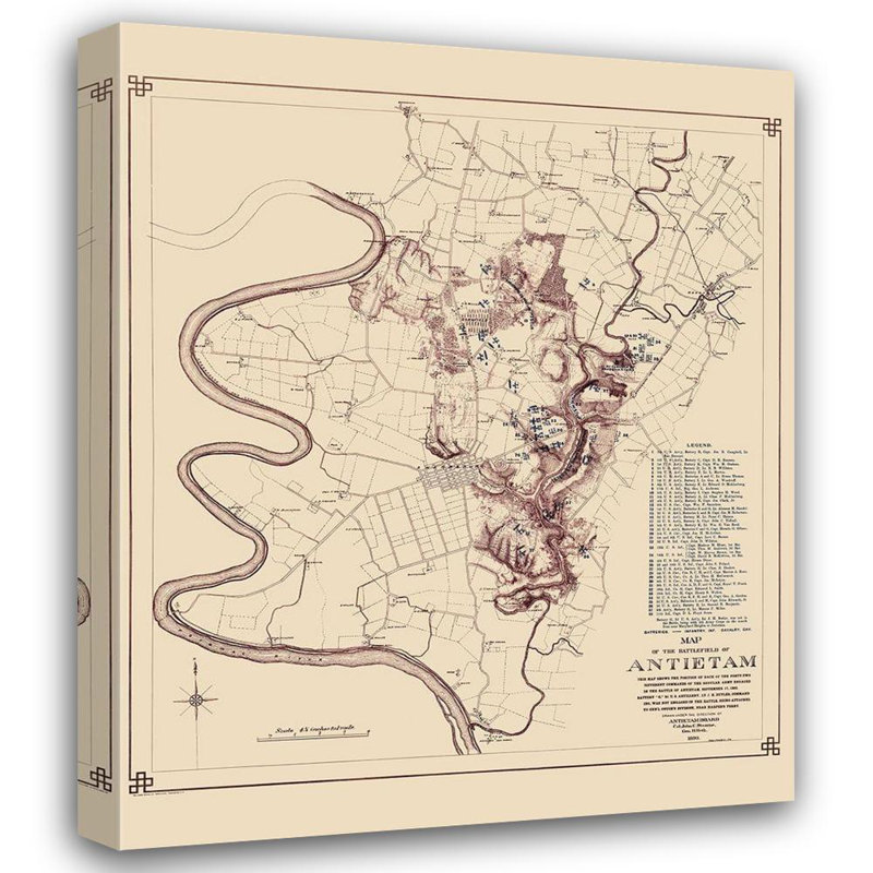 Art sur toile tendue Alcott Hill® Stearns Gallery: Antietam, champ de bataille, propriétaire, Stearns, 1893