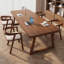 Bureau rectangulaire en bois massif brun noisette-1612062219