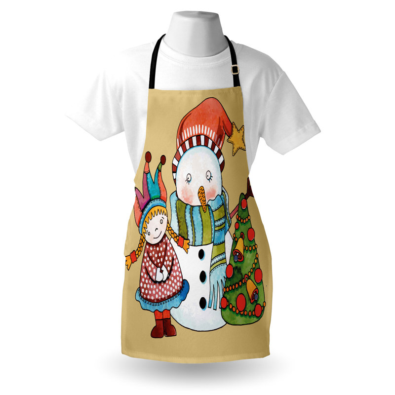 Christmas No Pattern Bib Apron
