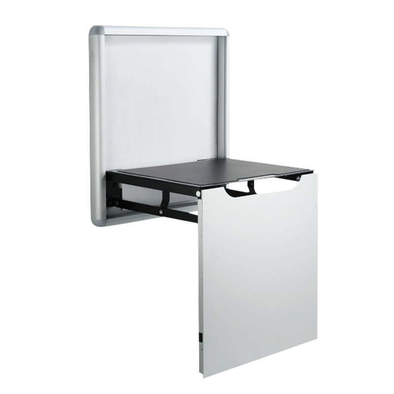 Wall-Mounted Foldable Shoe Stool, 176lbs Capacity Aluminum Space-Saving Bench for Entryway