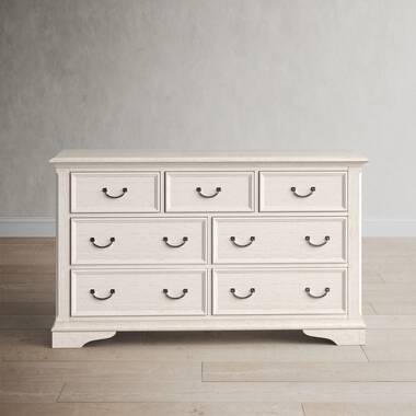 Stratton 9 Drawer Dresser with Mirror Sand & Stable