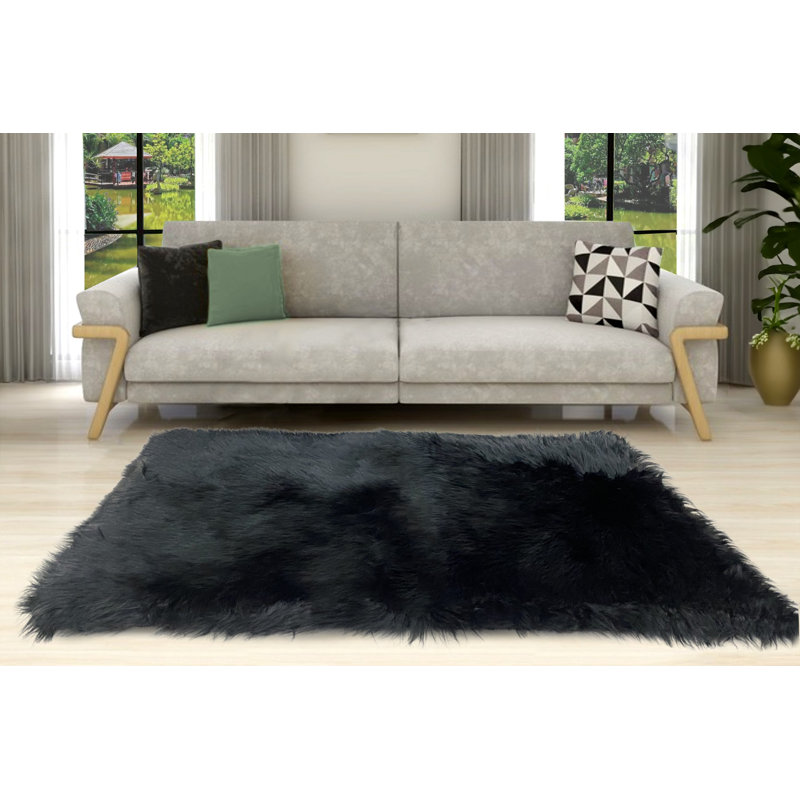Tapis Rejetta, Noir, Rectangulaire 3 pi x 5 pi