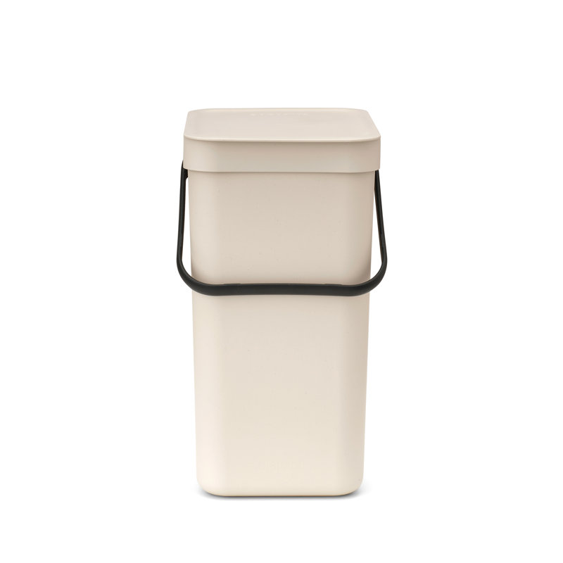 Brabantia Sort & Go 40 Litre Rubbish Bin, 40 L, Soft Beige