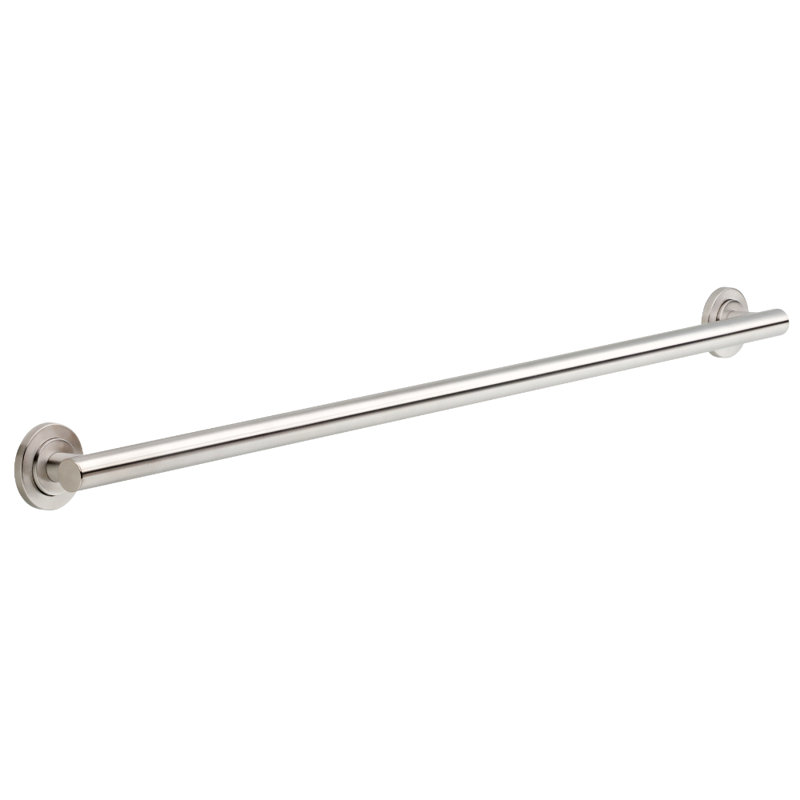 Voisin Decorative ADA Bathroom Shower Safety Grab Bar, Stainless Steel, 1.25" H x 24" W