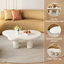 Table basse blanche, table basse Cloud-715528368