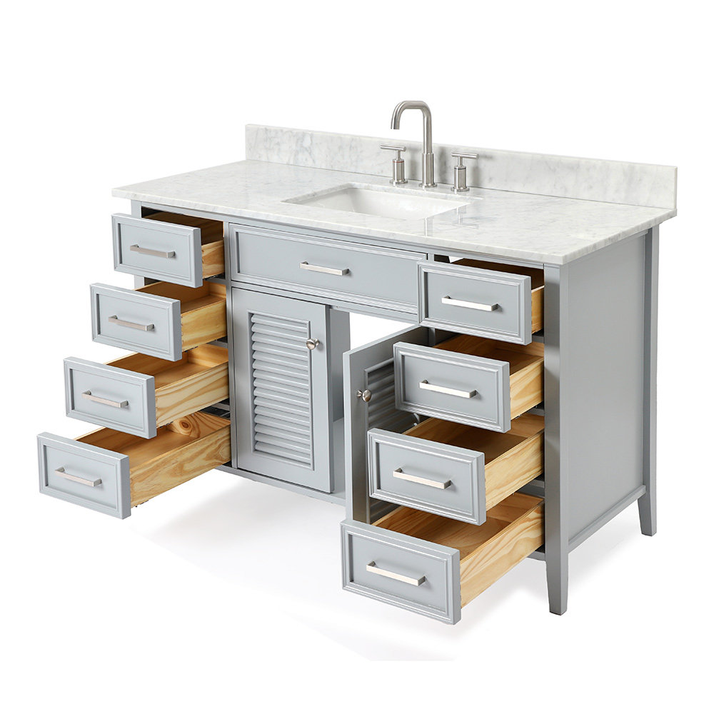 55'' Single Bathroom Vanity, Gray