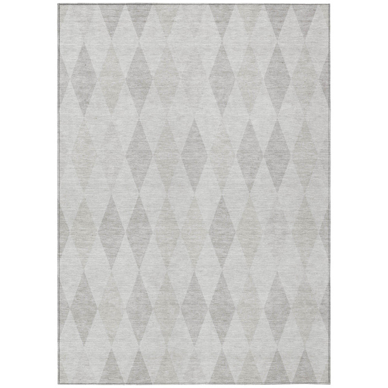 Clintonville Washable Geometric Indoor / Outdoor Rug, Rectangle 5' x 7'6"
