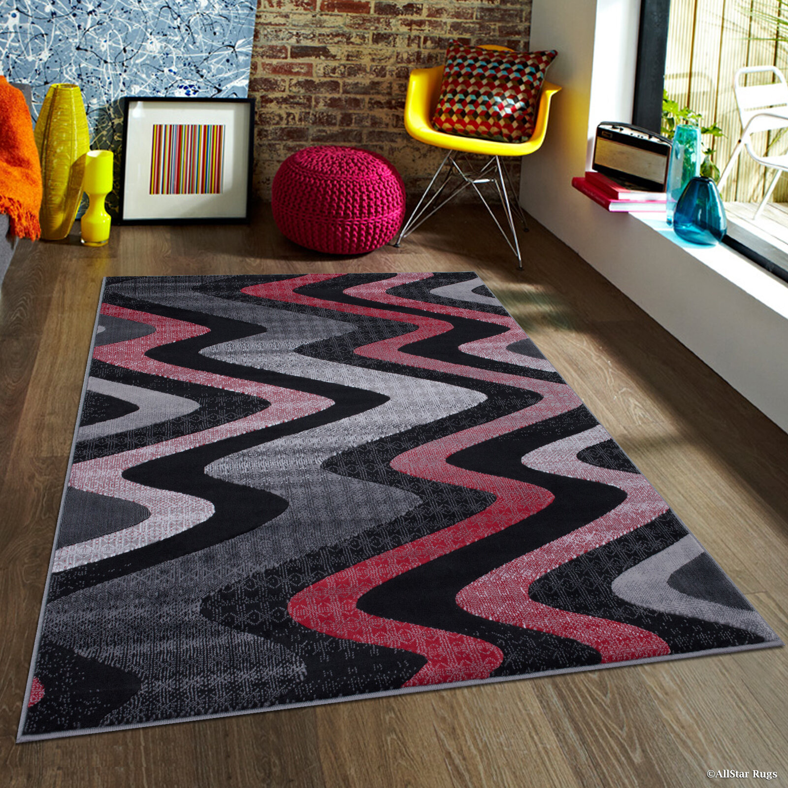 Red Lava Hues Indoor DoorMat