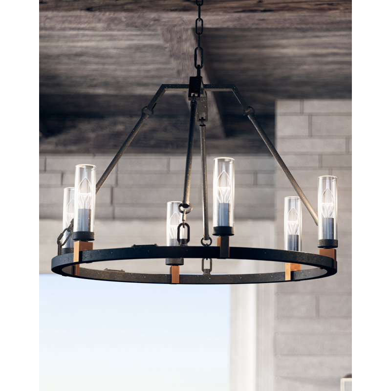 Landen 6 - Light LED Outdoor Chandelier