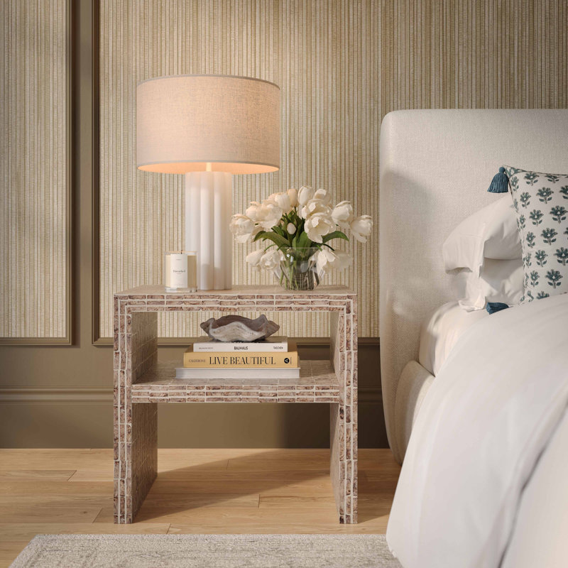 Table de chevet Derry Lavender, Mauve