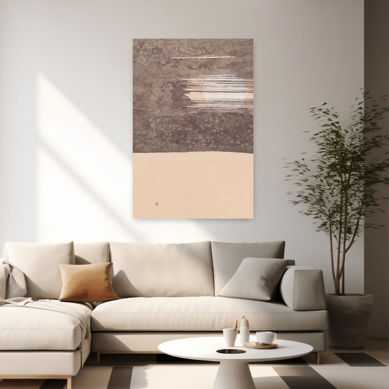 Art contemporain contemporain, paysage organique moderne abstrait, H 60 po x l 40 po