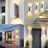2-Pack Modern Outdoor Wall Lantern, LED Square Up Down Outdoor Wall Light, IP65 Waterproof Wall Sconces-1517111586