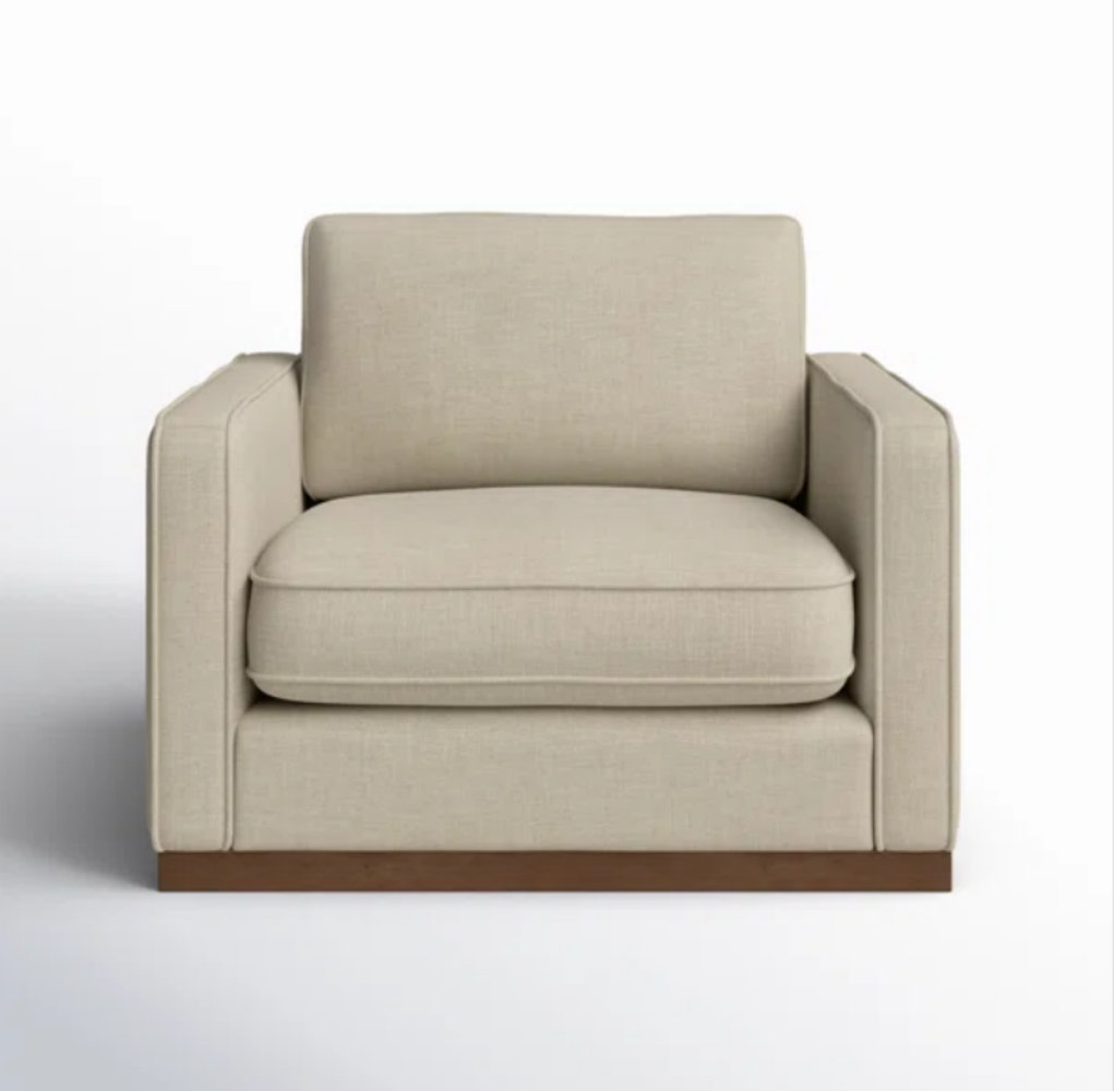 Bobbi 2-Piece Linen Living Room Set, Effie Flax Performance Linen