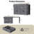 Kitchen Island with Extendable Dining Table-845820237