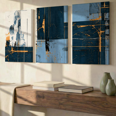 Grand art mural 3 voitures de sport dynamiques, décor moderne sur toile de qualité supérieure pour le salon, la chambre à coucher, le bureau et la maison, prêt à être accroché