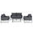Cloud 4-Person Outdoor Seating Set – Thick Cushions & Removable Arm Pad-967933683
