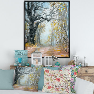«Autumn Misty Forest», reproduction sur toile