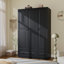 Armoire-penderie en bois à 3 portes et 2 tiroirs Jordache-1493408461