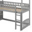 Lit mezzanine simple avec glissade