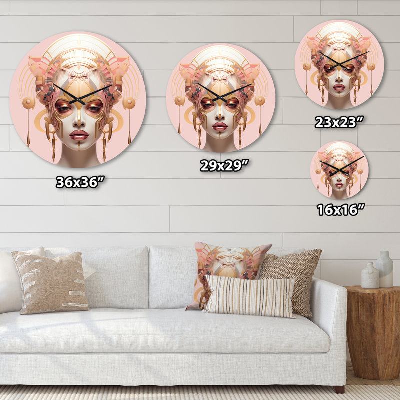 Horloge murale Futuristic Glam, Très grand