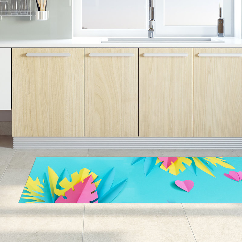 Galymzhan Floral Area Rug, Rectangle 52 x 280cm