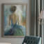 Jarita Lady In Blue, reproduction d'art sur toile-88377780-88377776