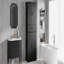 Armoire de rangement pour salle de bain avec espace de rangement multifonctionnel, tiroir avec glissières, tablette réglable-1202119909