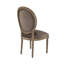 Chaise d'appoint rembourrée en velours Asta