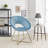 Vanezza 28.35" Wide Modern Faux Suede Accent Chair with Metal Legs-1958465986-1958466011-2114806575