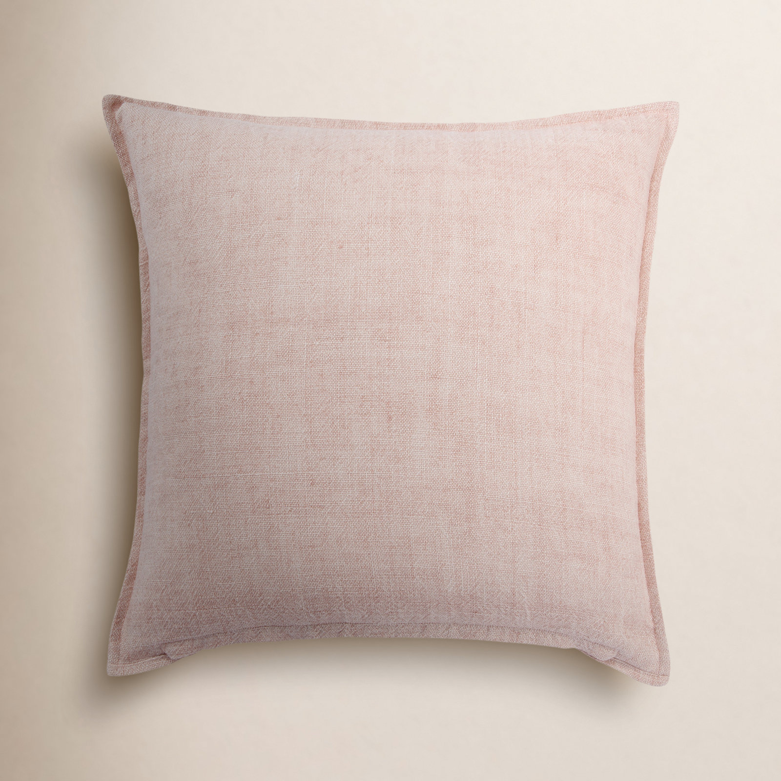 Burbank Square Pillow, Down, Light Pink, 22" x 22"