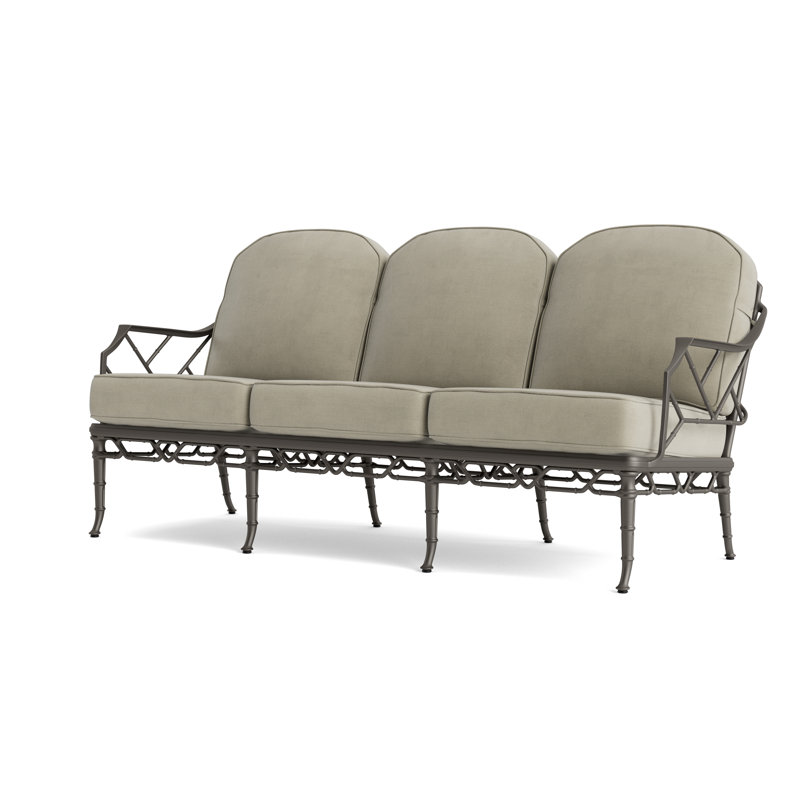 Calcutta Outdoor 3 - Seat Patio Sofa, Fusion Moccasian, Mica