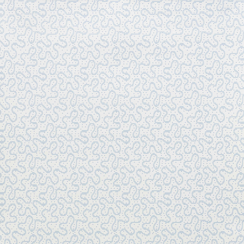 Schumacher x Celerie Kemble Meander Wallpaper, Slumber Blue