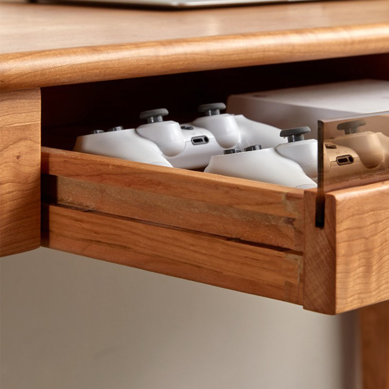 Bureau en cerisier, H 29,53 po x l 59,06 po x P 23,62 po