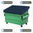 Heavy Duty Multipurpose Outdoor Dumpster Cover, Durable & UV Resistant Waterproof Trash Can Cover-1421163965-1421163936