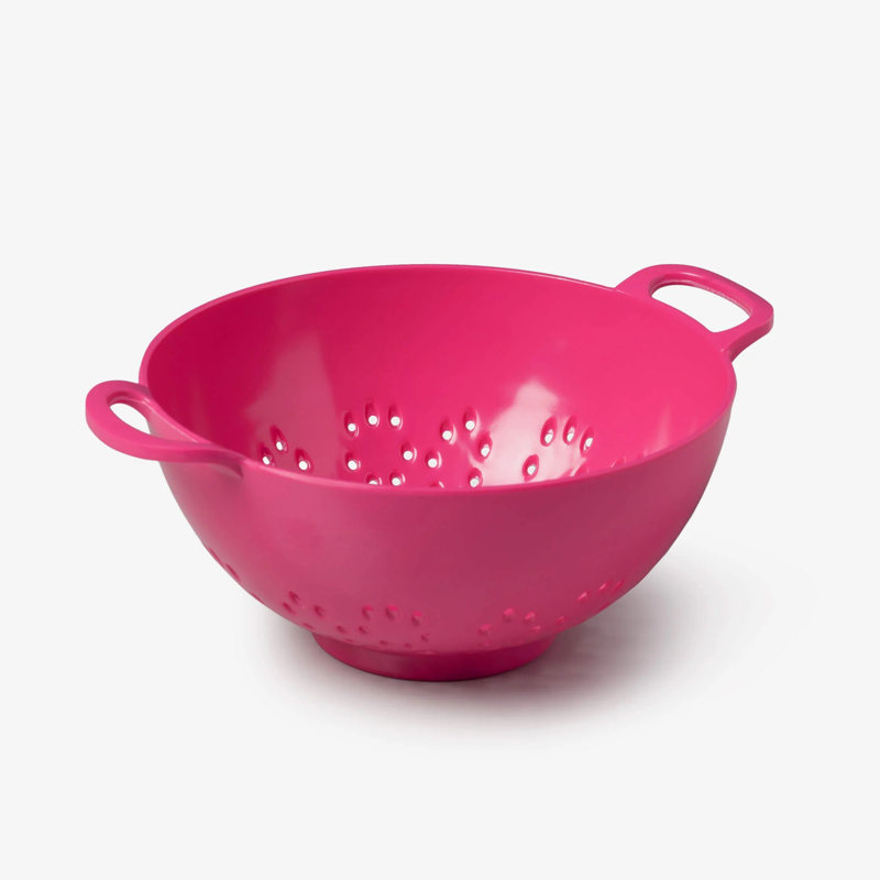Premium Melamine Colander, Small 15cm, Neon Pink