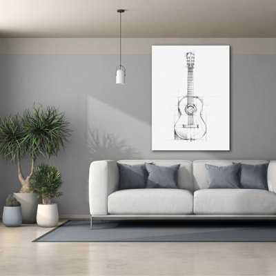"Guitare" par Ethan Harper, art mural sur toile