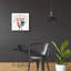 Art mural en verre épique «Down On The Farm 6» par Anne Tavoletti, 36 po x 36 po-1249282340