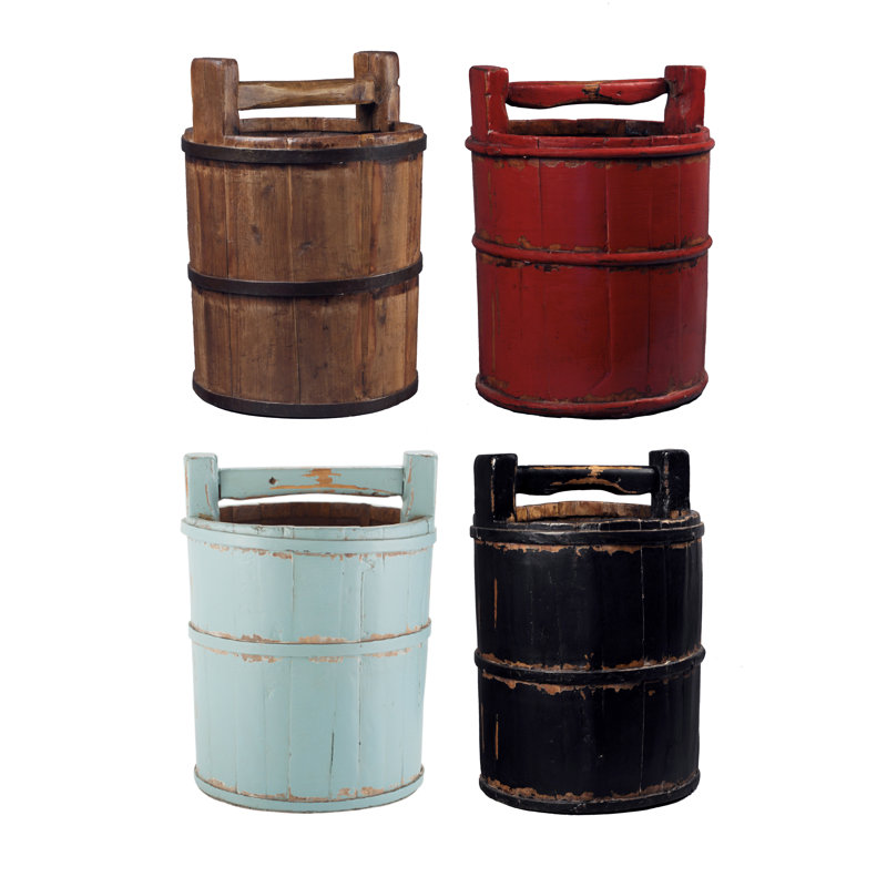 Antique Revival Decorative Bin, Black