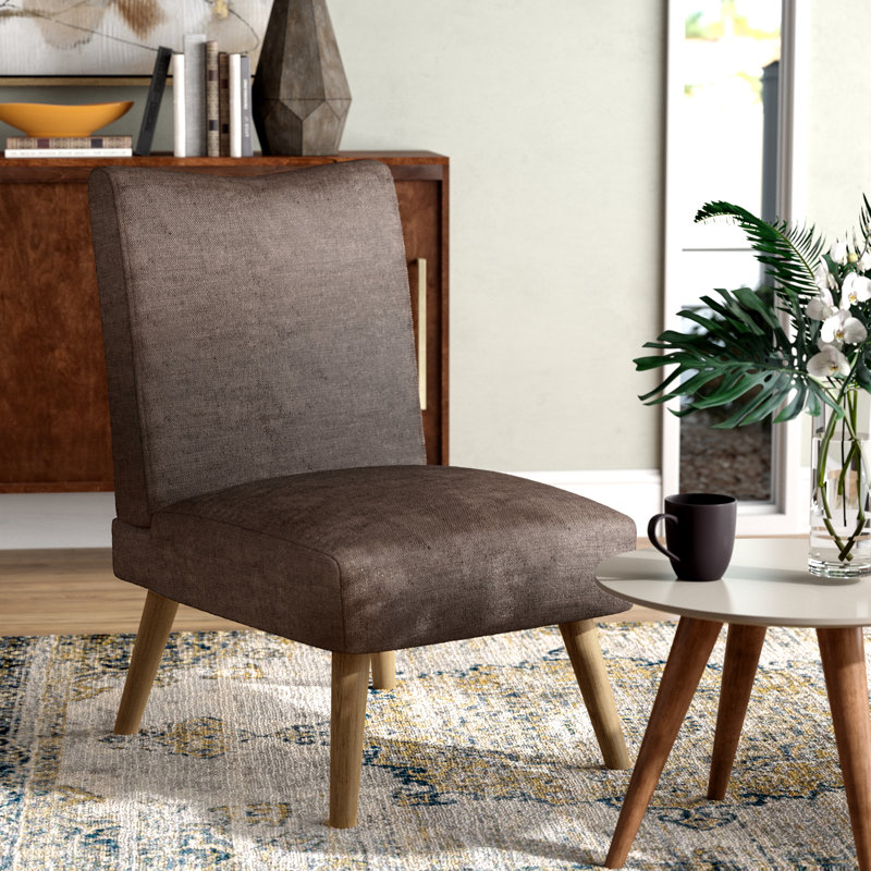 Britzel Upholstered Accent Chair, Brown Polyester