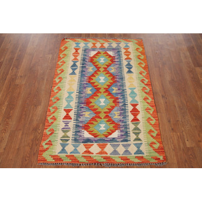 Multolor Kilim Oriental Accent Rug 3x4