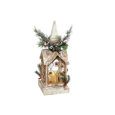 Lanterne à DEL en bois