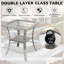 Ensemble de patio extérieur pour 8 personnes avec table de foyer-1748587186