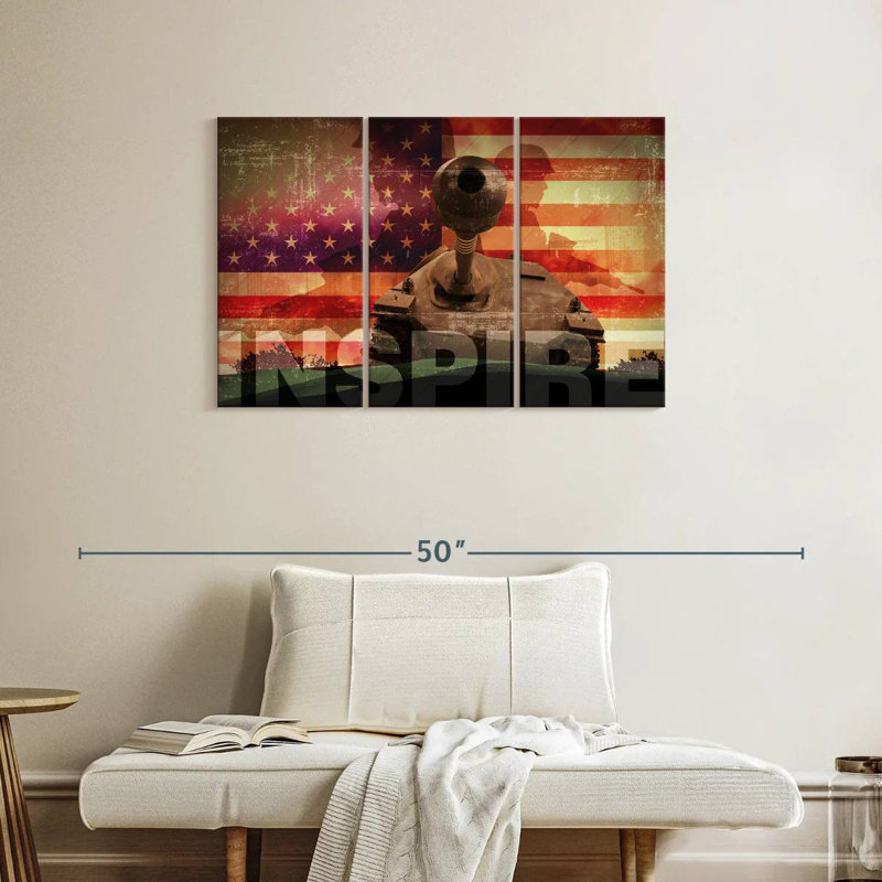 Inspire militaire, H 24 po x l 38 po